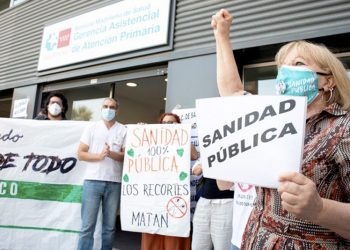 Movilizaciones en Madrid en defensa de la Sanidad Pública
