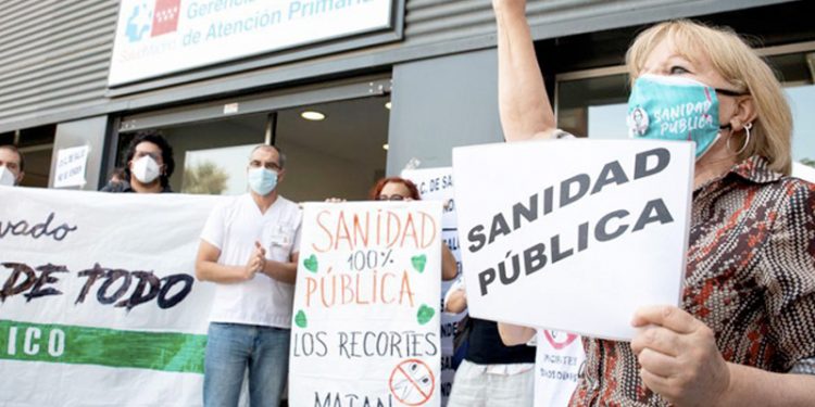 Movilizaciones en Madrid en defensa de la Sanidad Pública