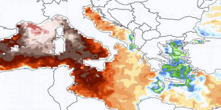 Crisis climática: el Mediterráneo alcanzó los 30 grados, 6 por encima de lo esperado