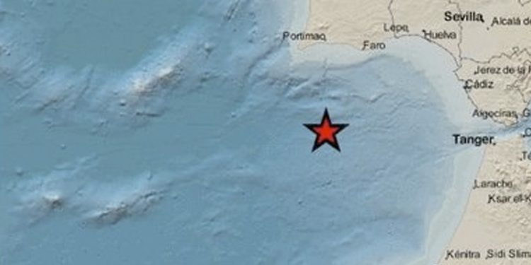 Registrado un terremoto en el Golfo de Cádiz de 5.4 grados en la escala Richter