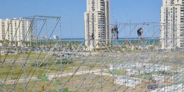 La estructura del Medusa Festival estaba fijada al suelo con depósitos de agua y maceteros